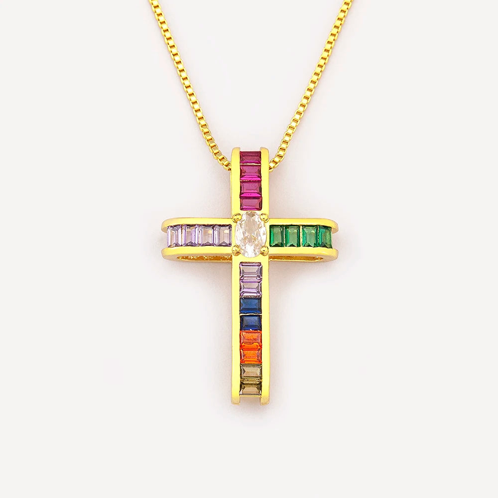 Collier croix femme