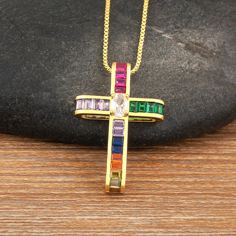 Collier croix femme