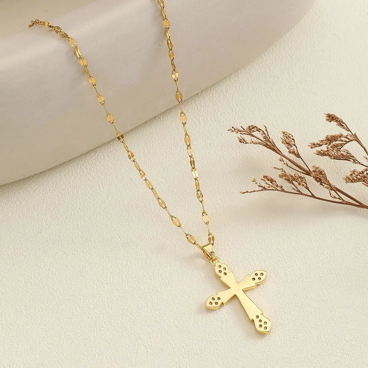 Collier croix femme