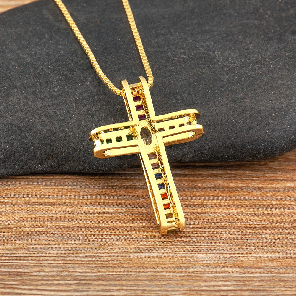 Collier croix femme