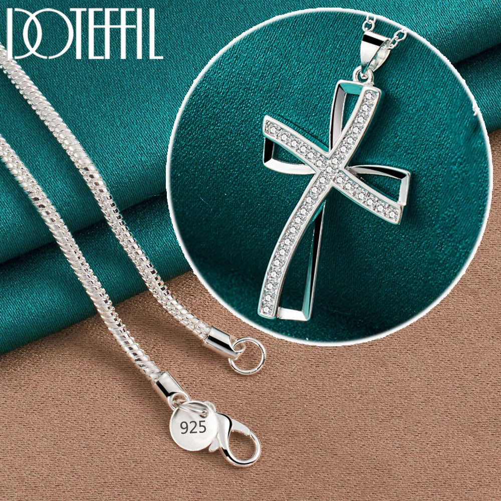 Pendentif argent croix