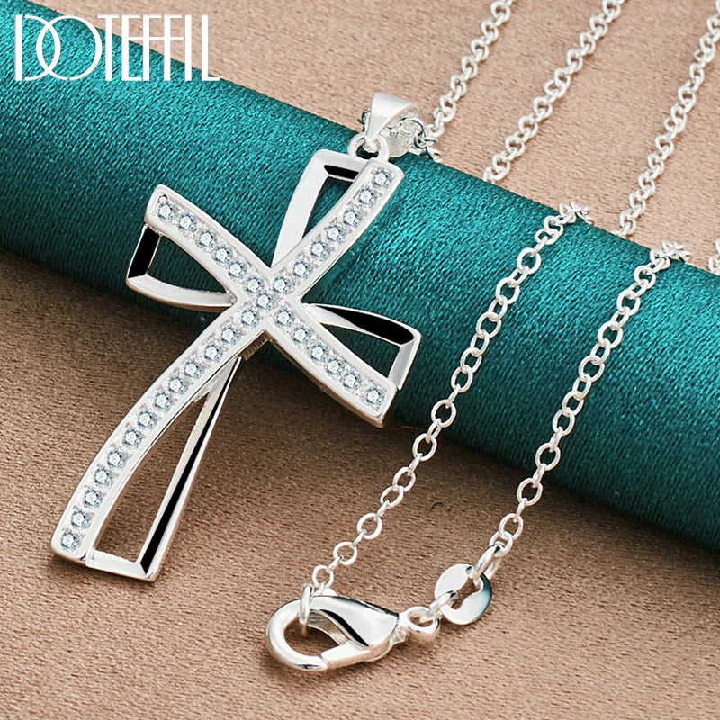 Pendentif argent croix