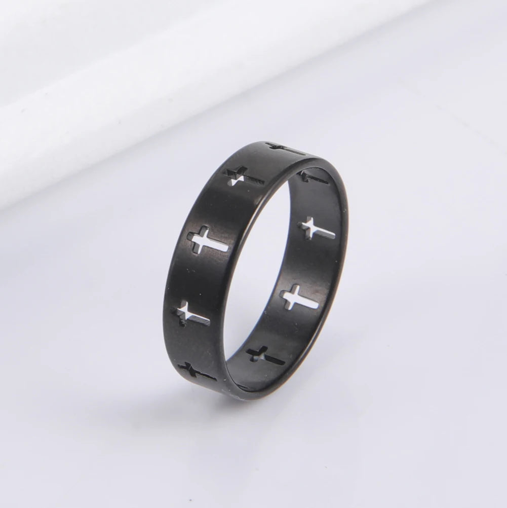 Bague croix chrétienne