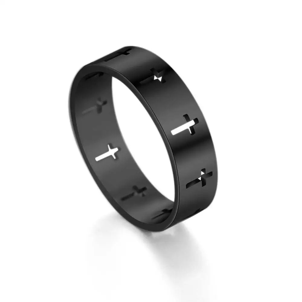 Bague croix chrétienne