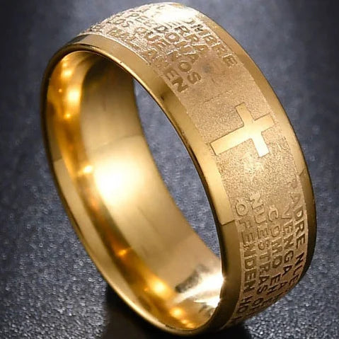 Bague chrétienne homme