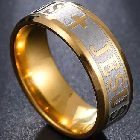 Bague chrétienne homme