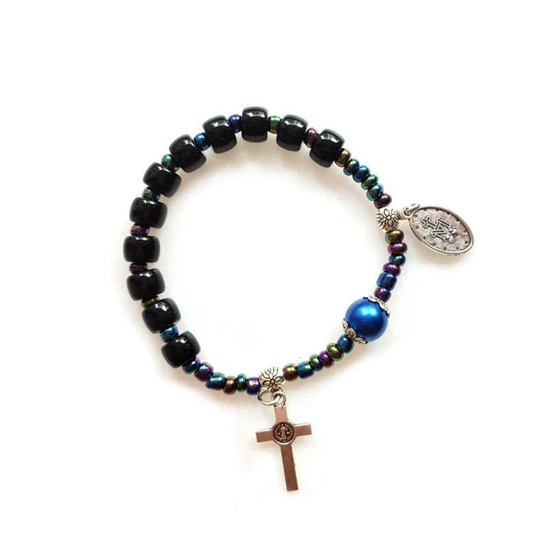 Bracelet homme croix chrétienne
