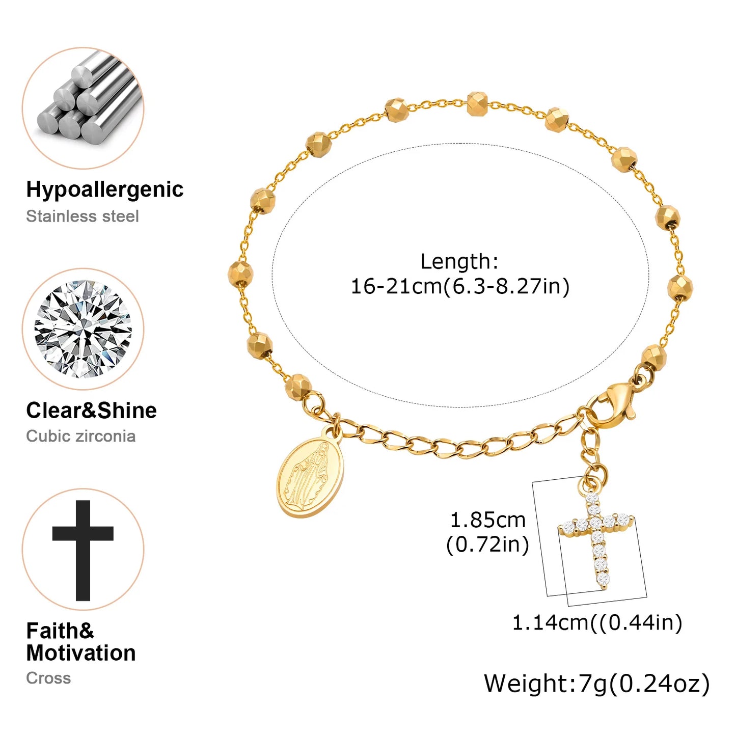 Bracelet croix