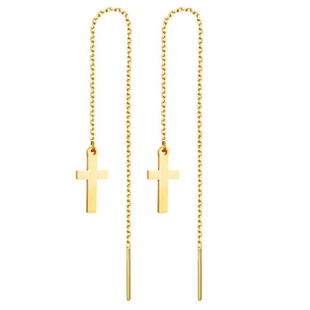 Boucle d’oreille croix