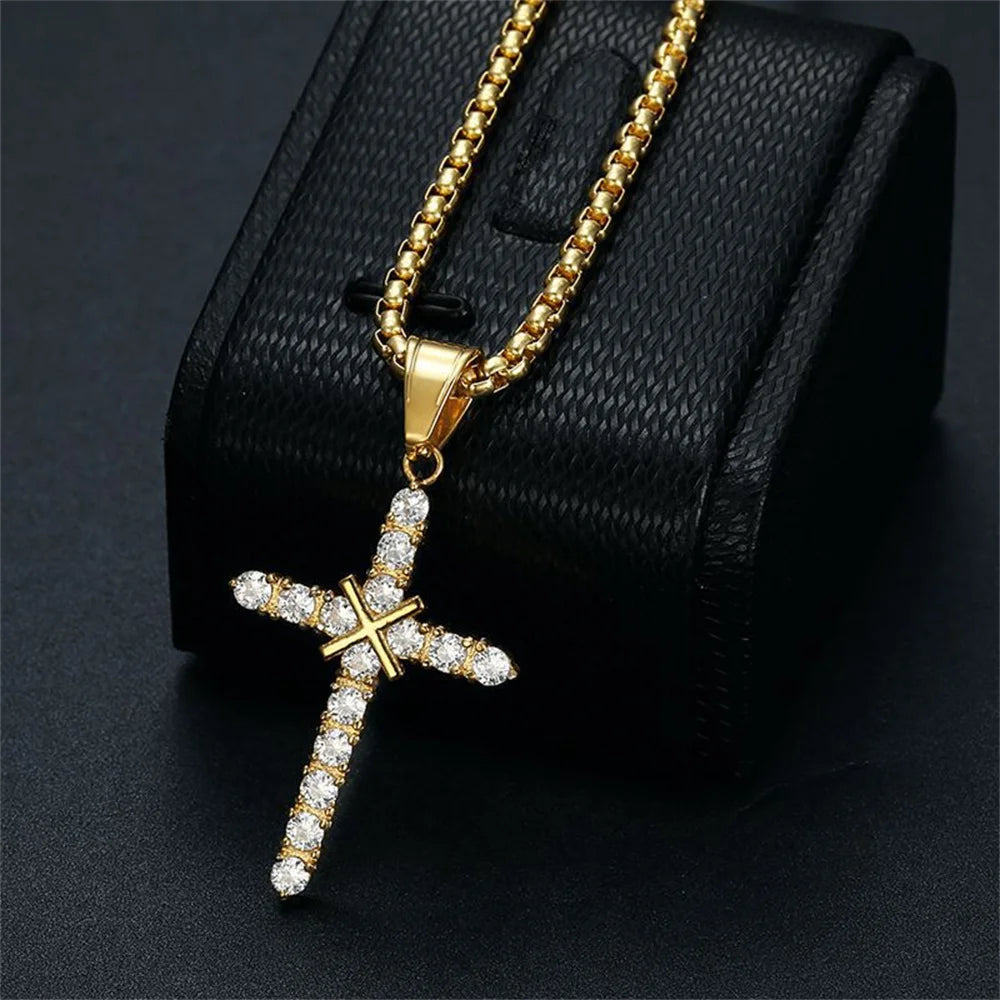 Collier croix femme