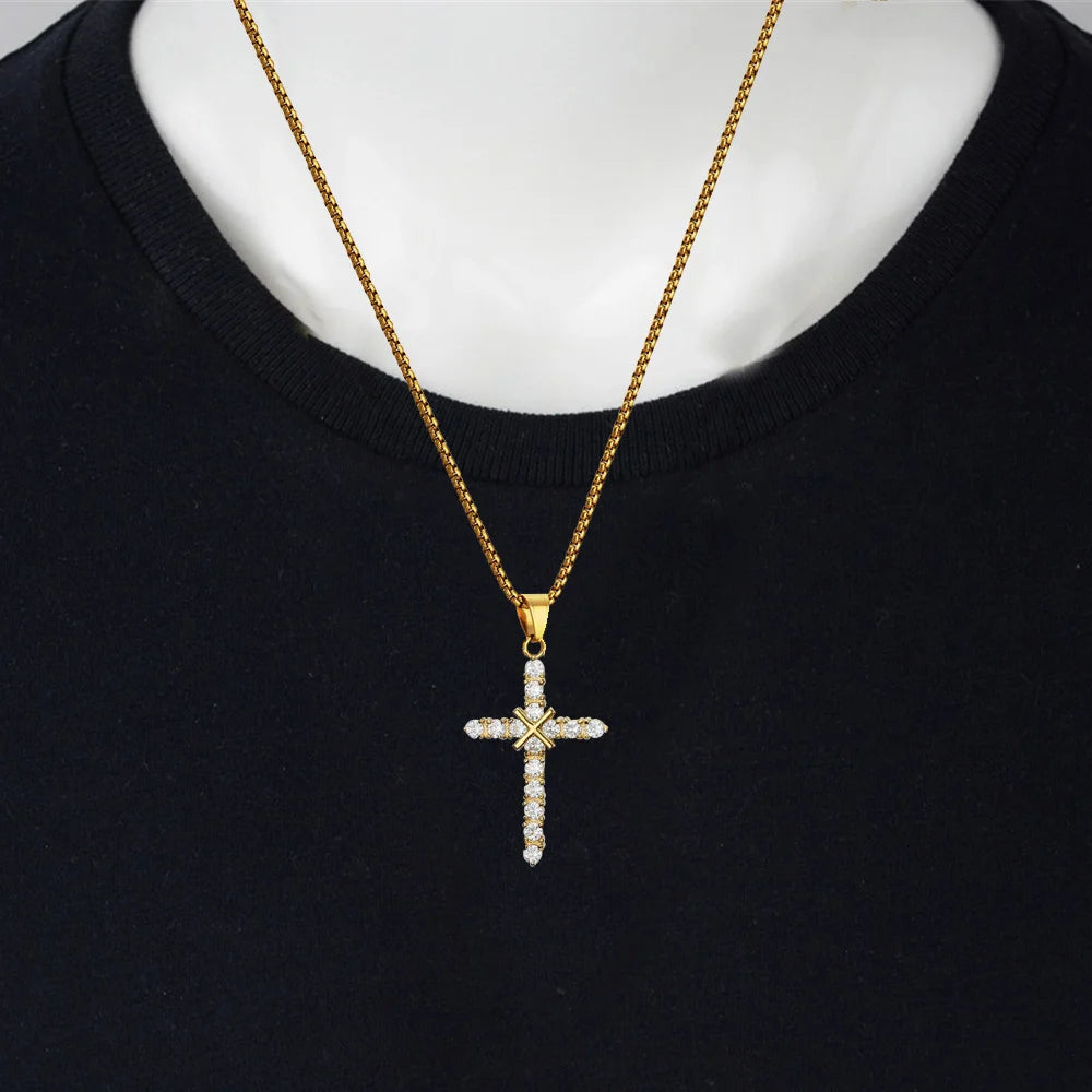 Collier croix femme