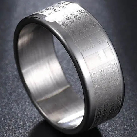 Bague chrétienne homme