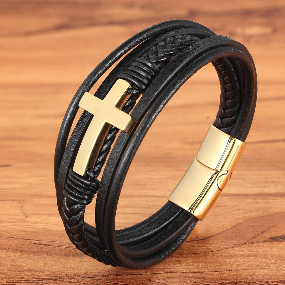 Bracelet croix chrétienne