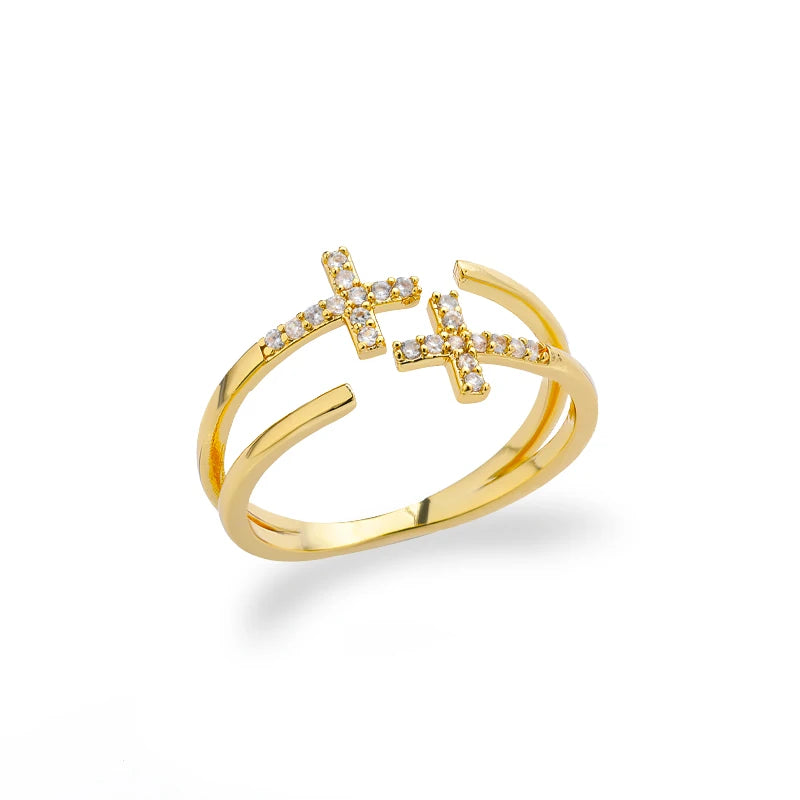 Bague croix chretienne