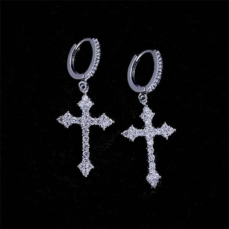 Boucle d’oreille croix
