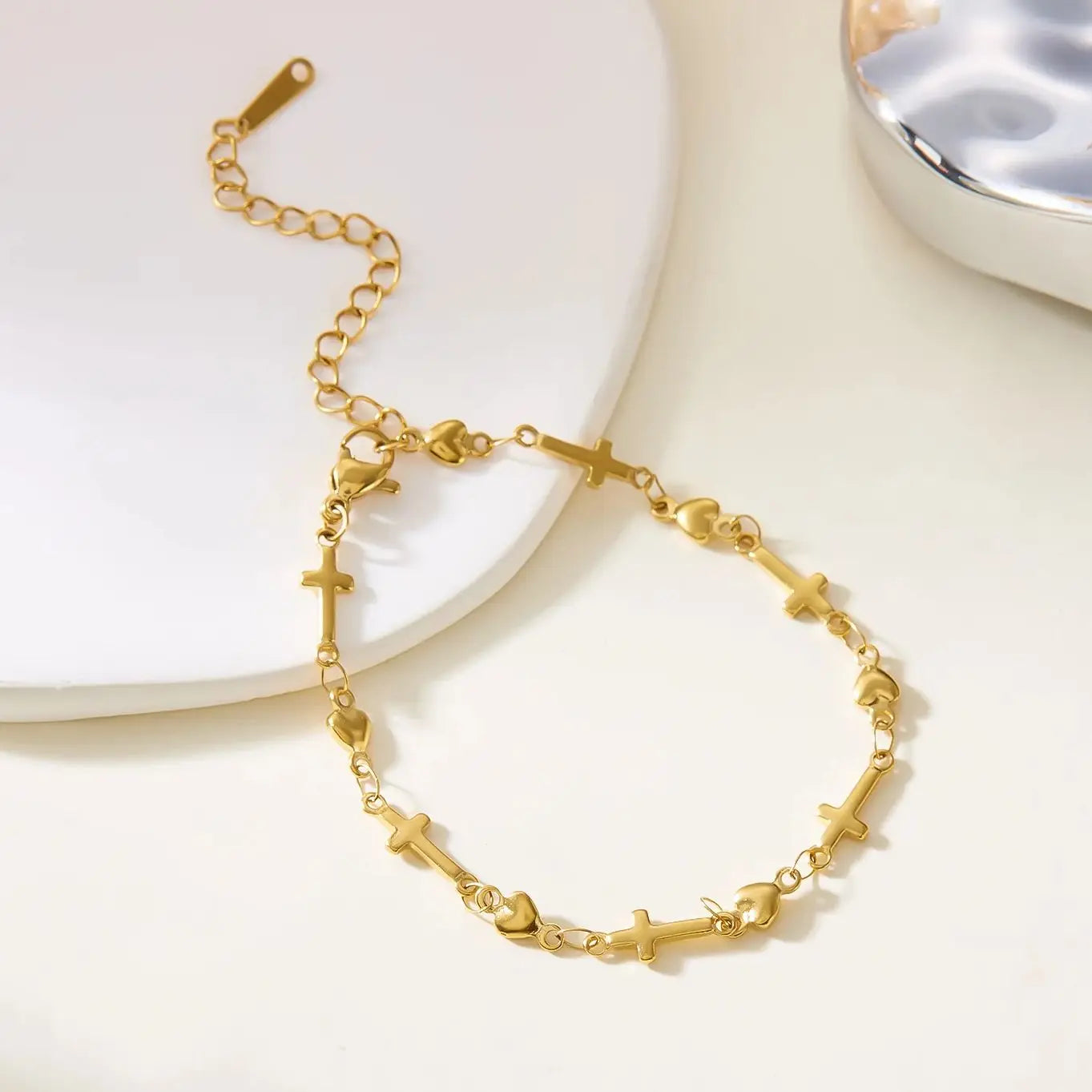Bracelet croix femme