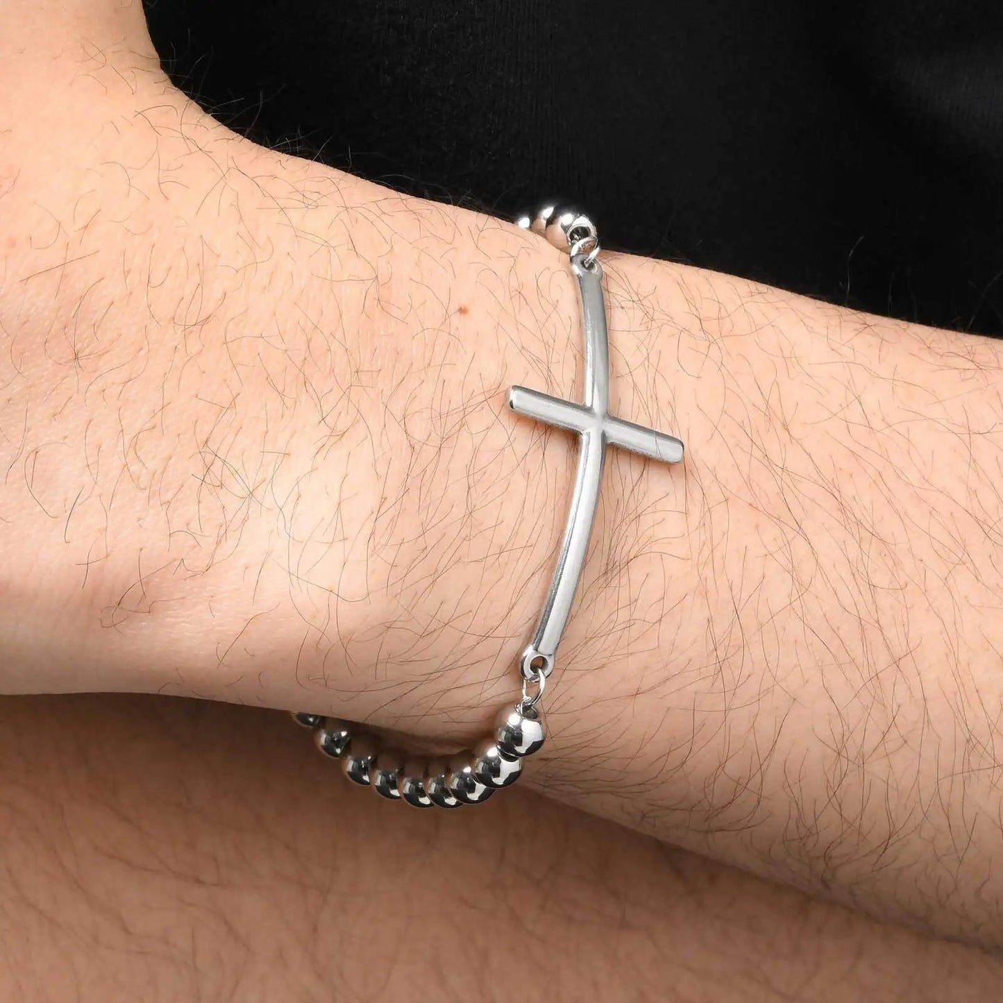 Bracelet croix homme