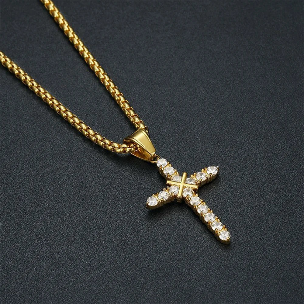 Collier croix femme