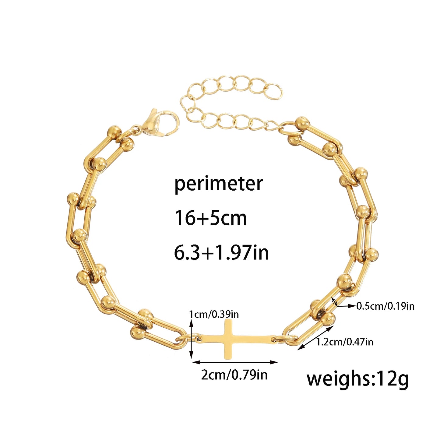 Bracelet croix femme
