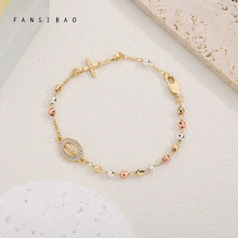 Bracelet croix chrétienne