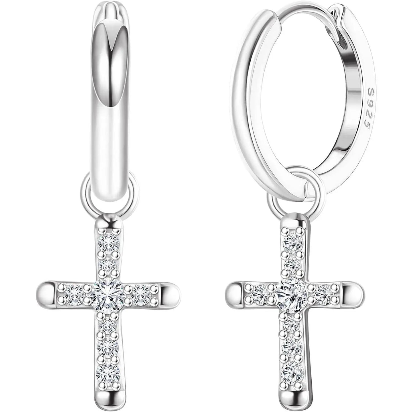 Boucle d’oreille croix