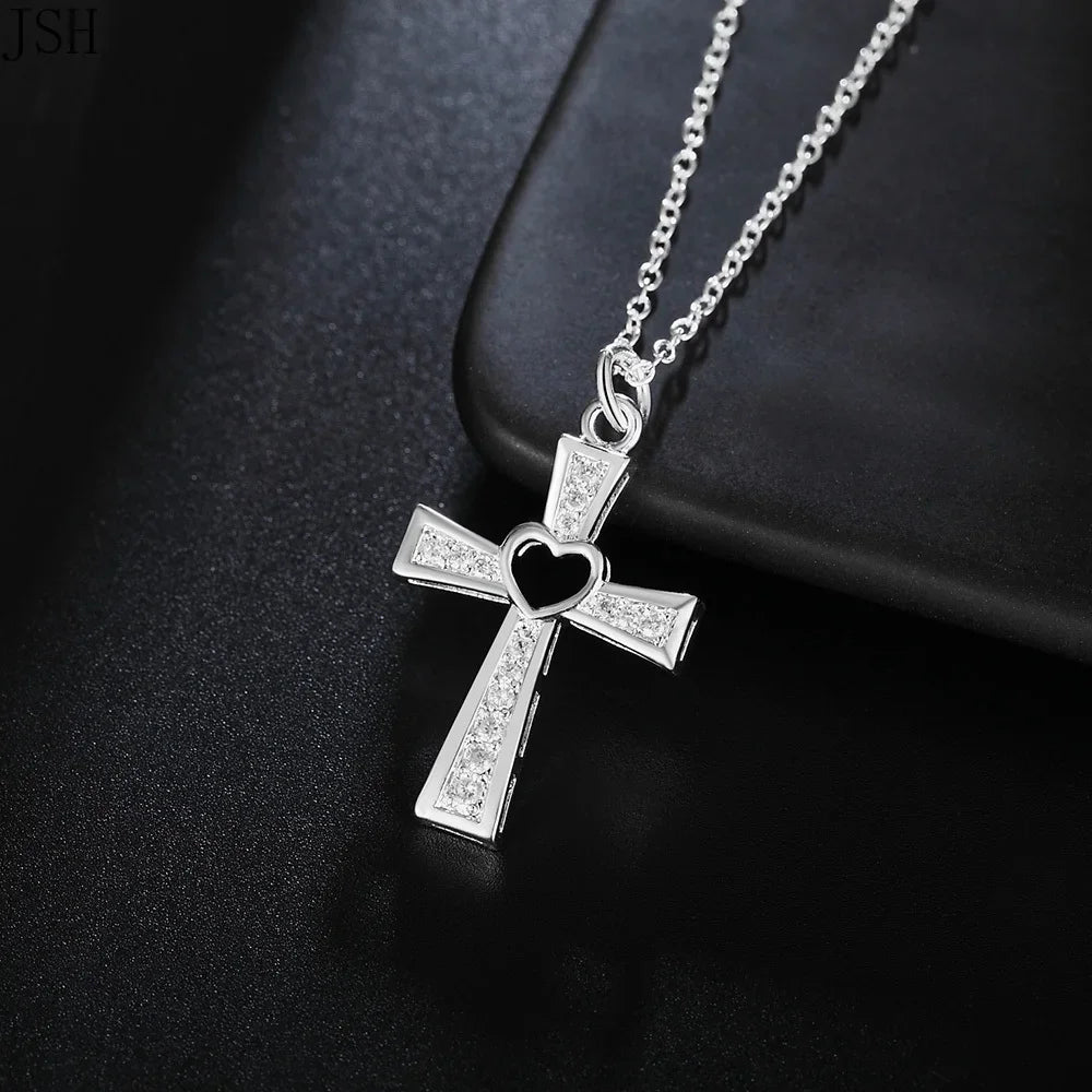 Pendentif argent croix