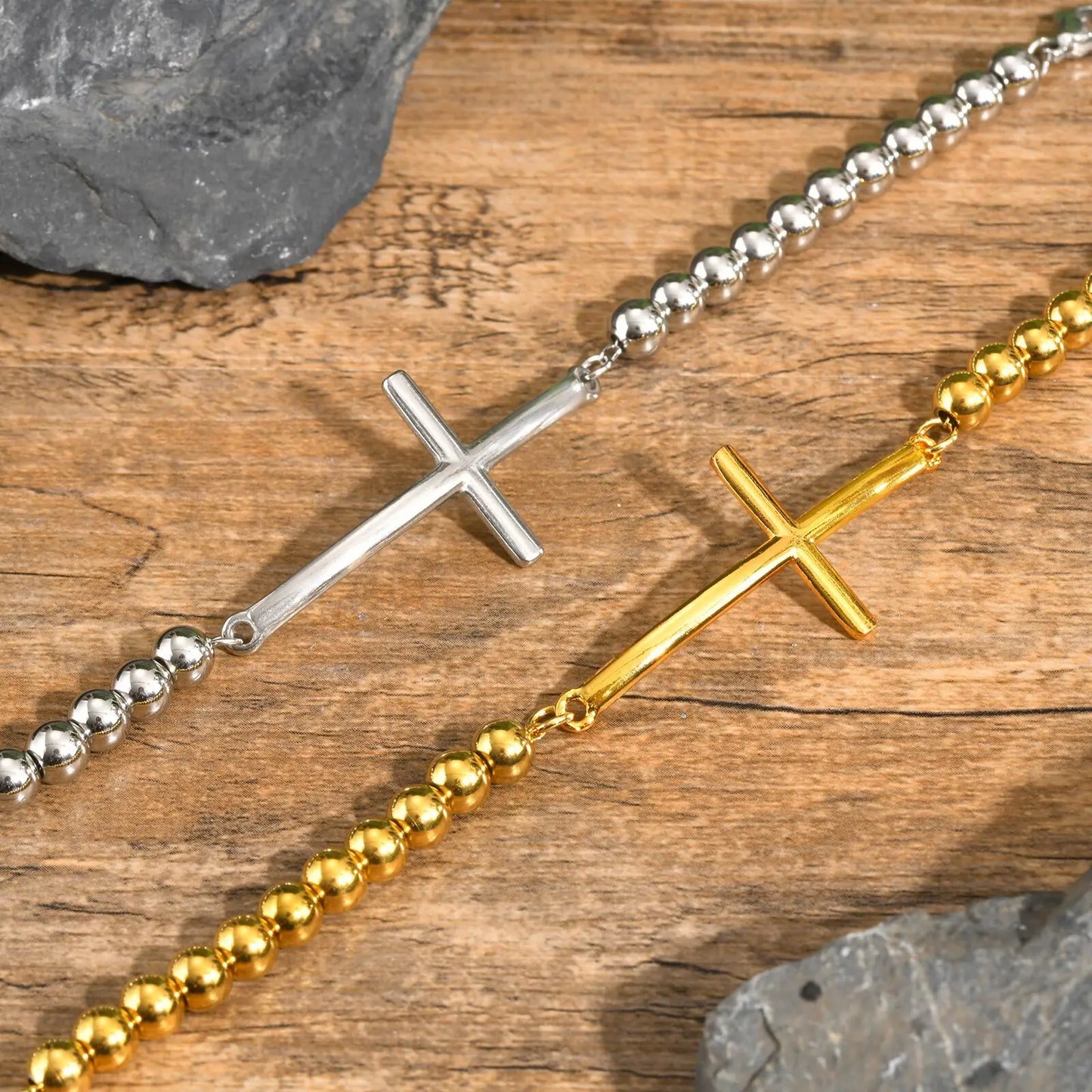 Bracelet croix homme