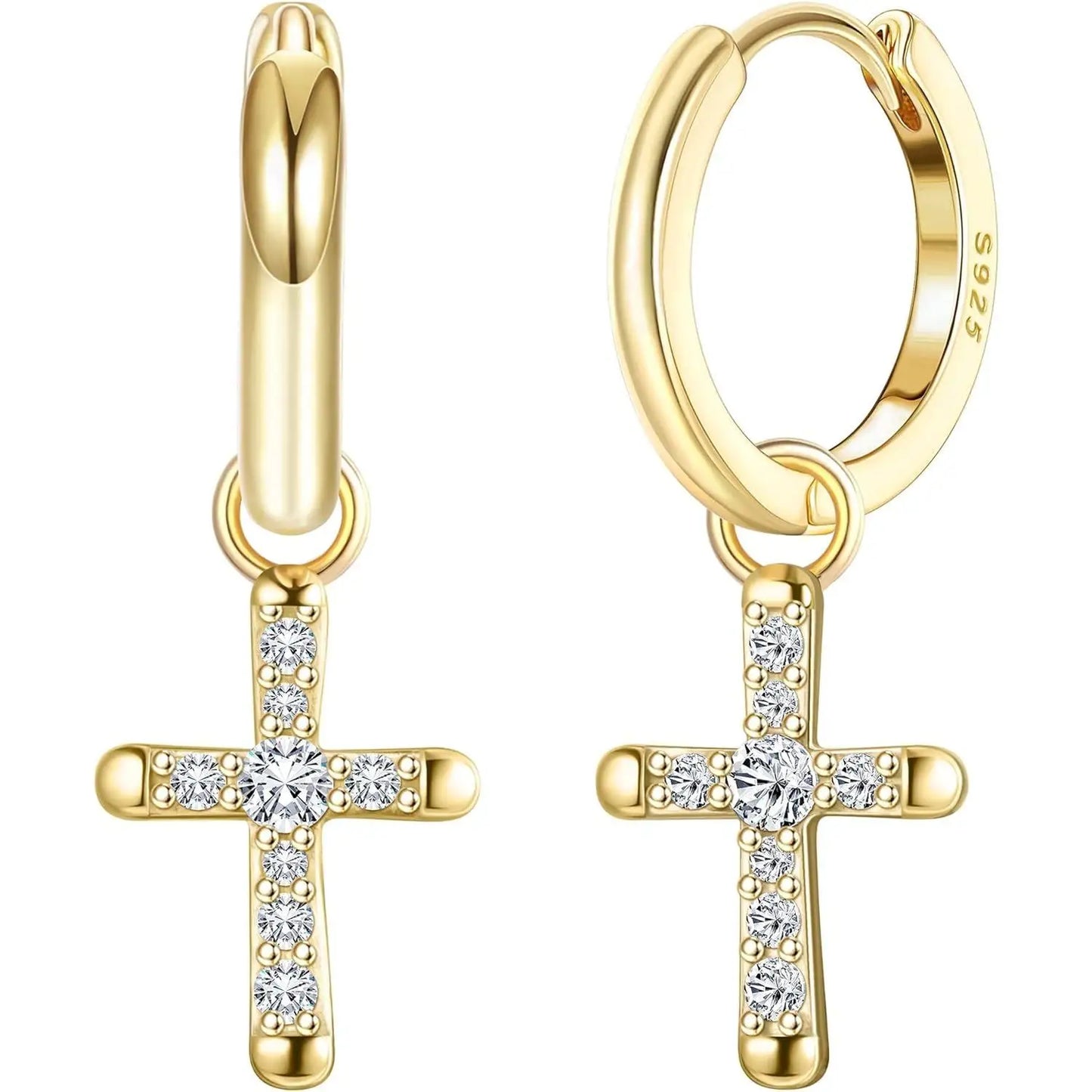 Boucle d’oreille croix
