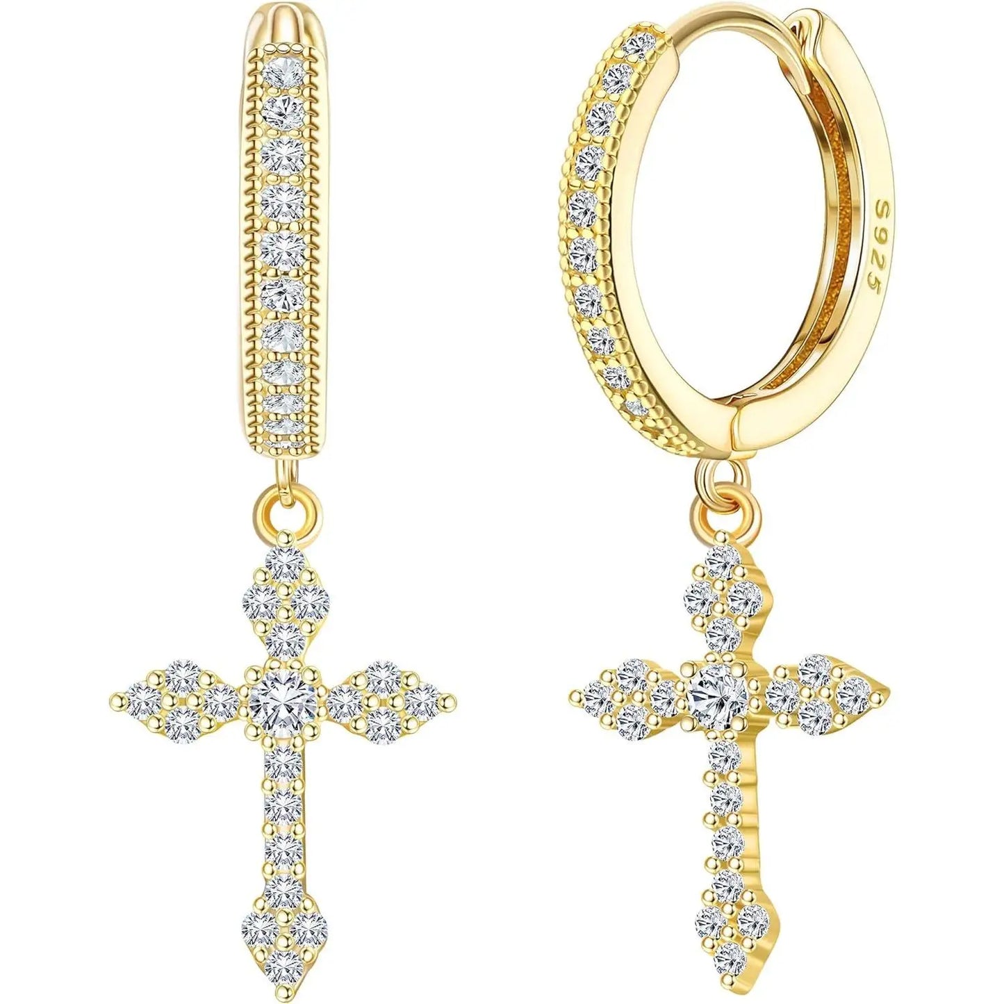 Boucle d’oreille croix