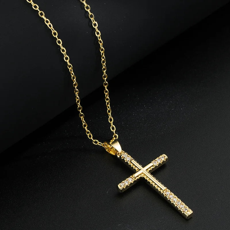 Collier croix femme