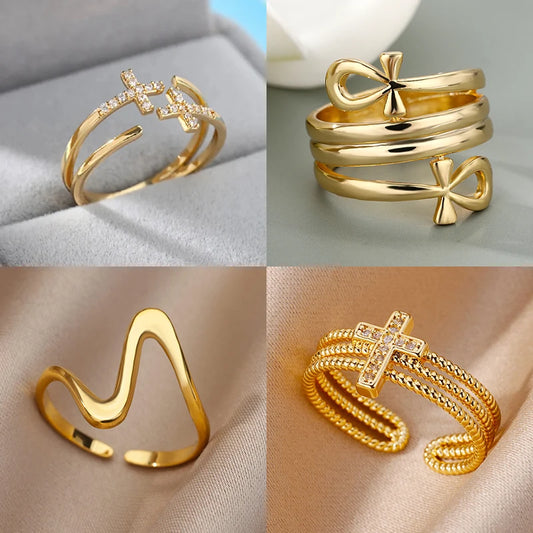 Bague croix chretienne