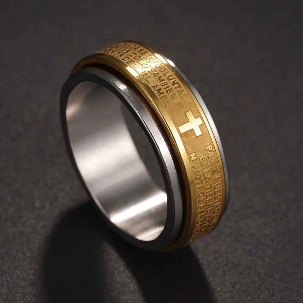 Bague chrétienne homme