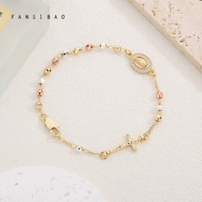 Bracelet croix chrétienne