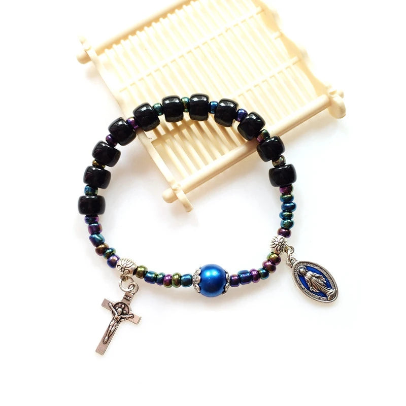 Bracelet homme croix chrétienne