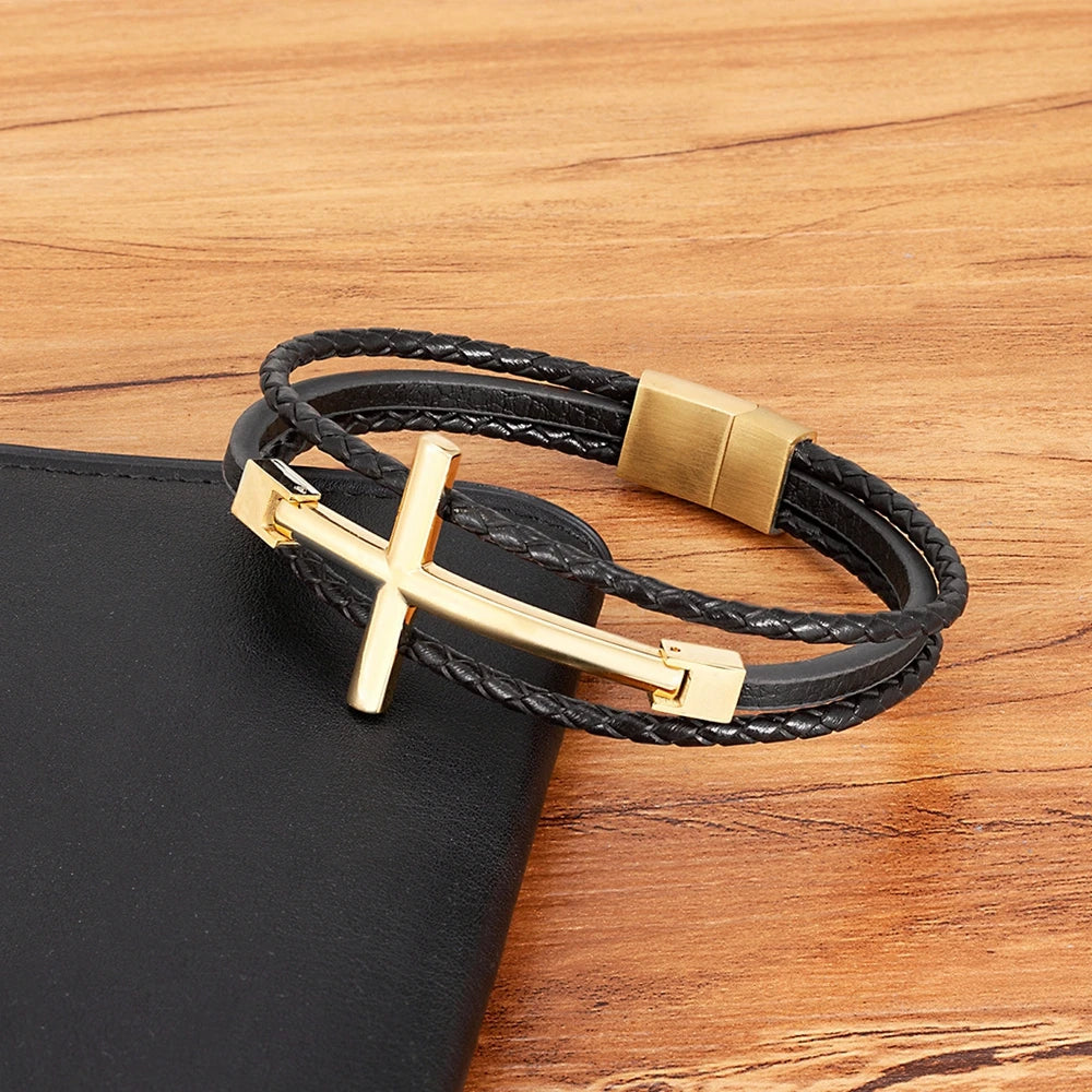 Bracelet croix chrétienne