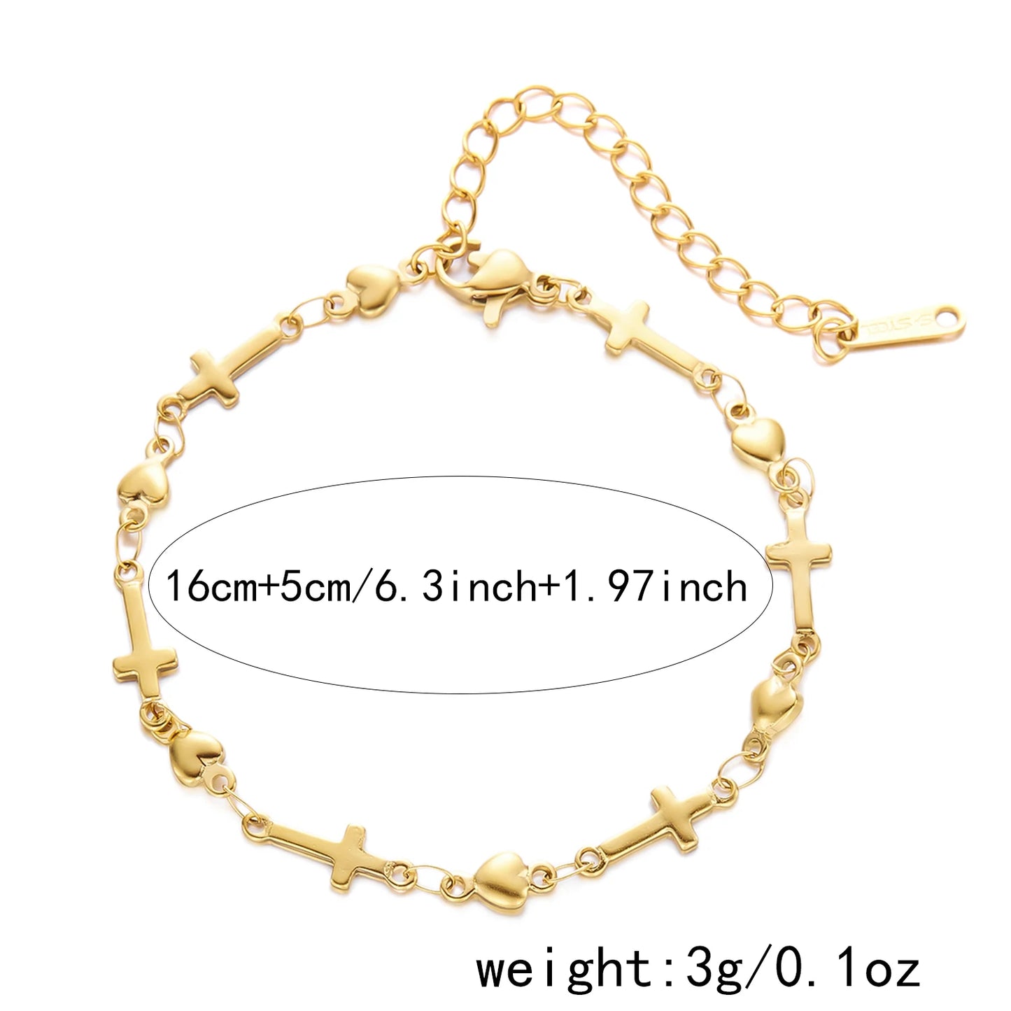 Bracelet croix femme
