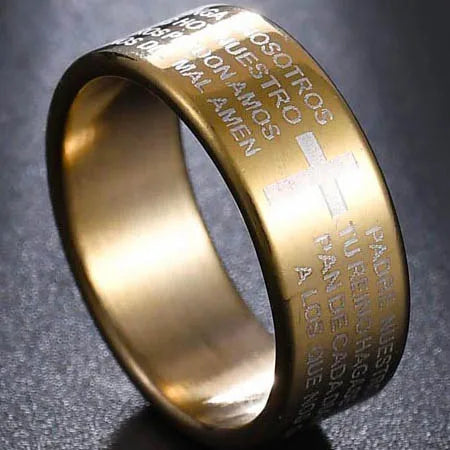 Bague chrétienne homme