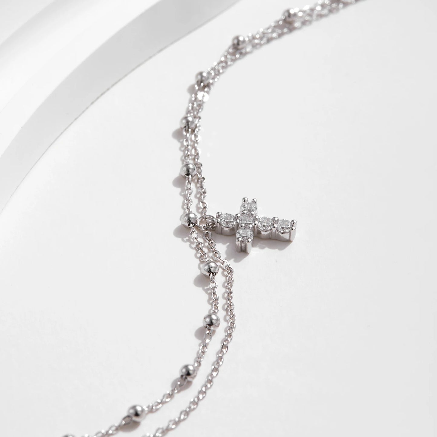 Bracelet croix argent