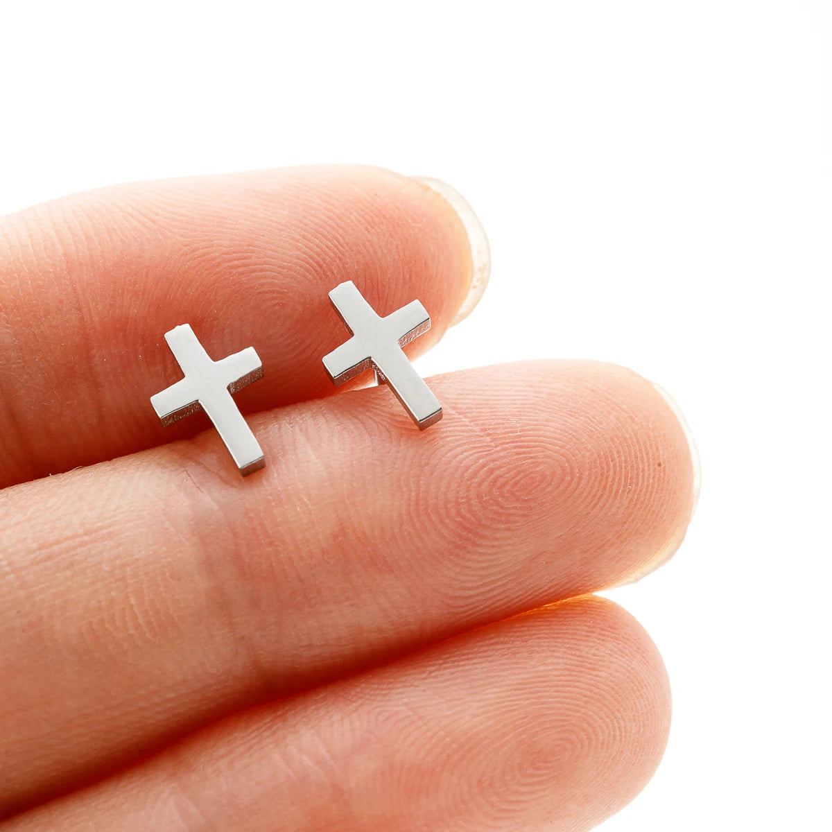 Boucle d’oreille croix