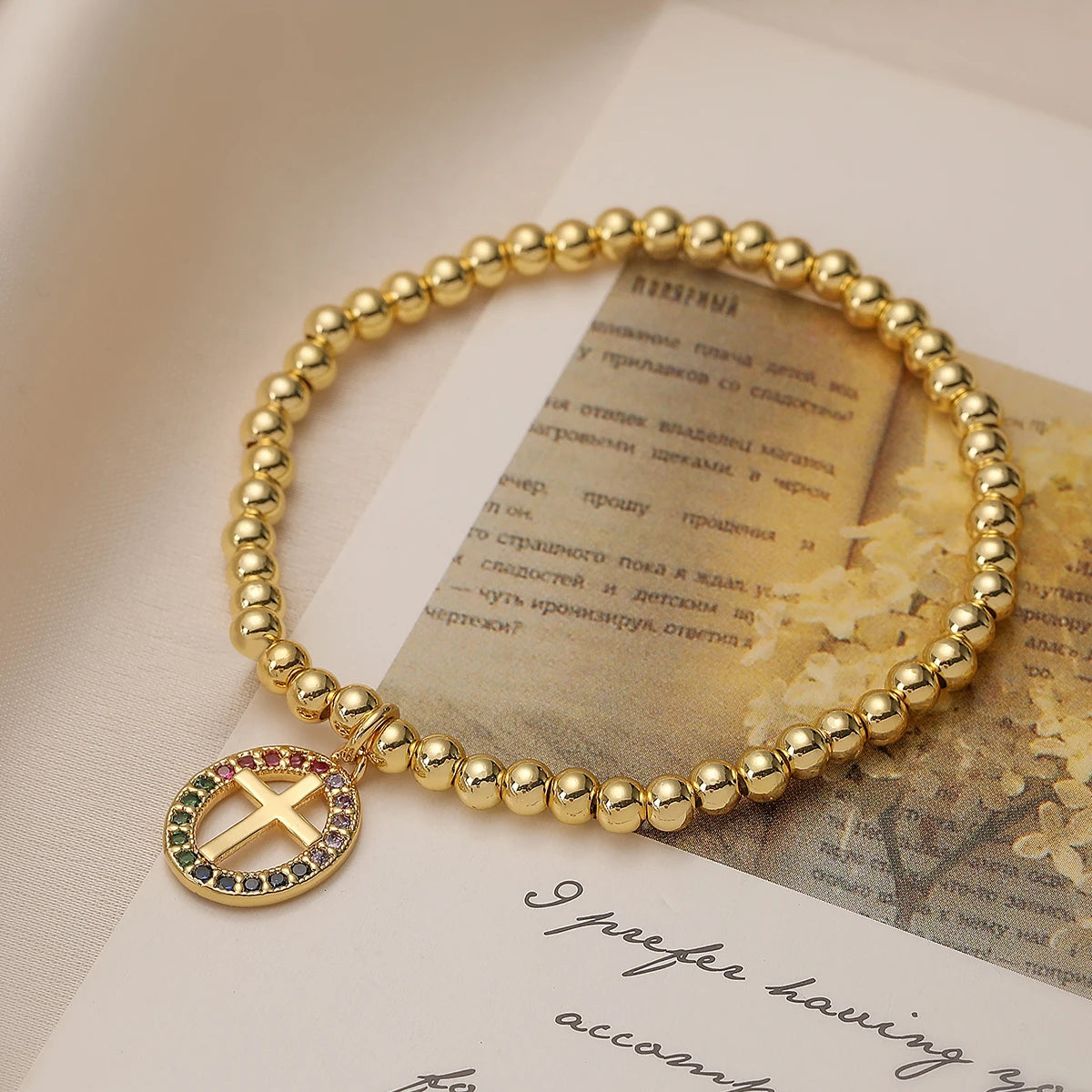 Bracelet croix chrétienne