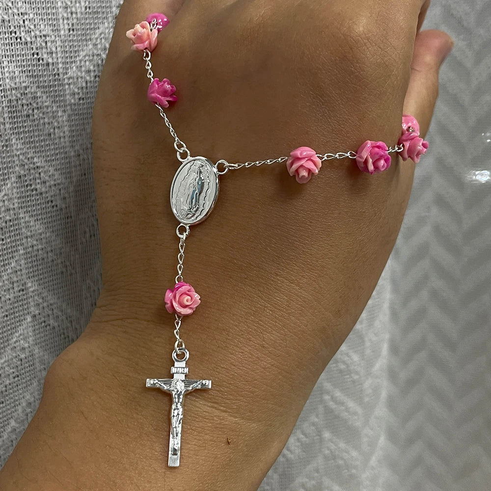 Bracelet croix argent femme