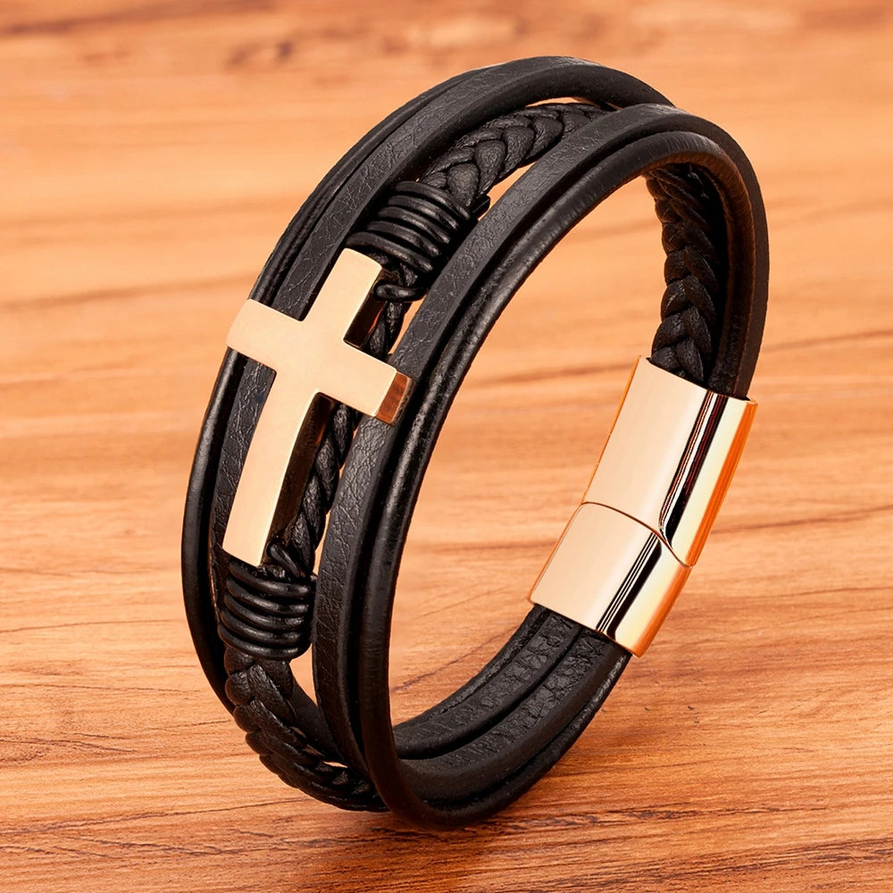 Bracelet croix chrétienne