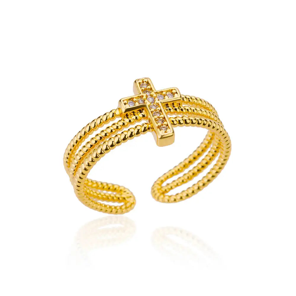 Bague croix chretienne
