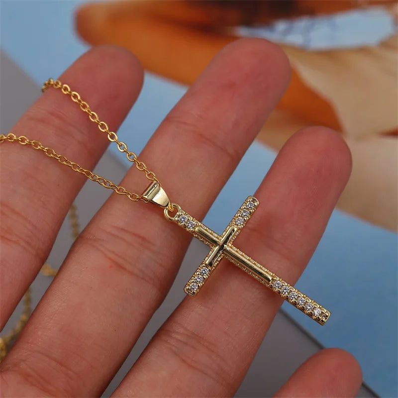 Collier croix femme