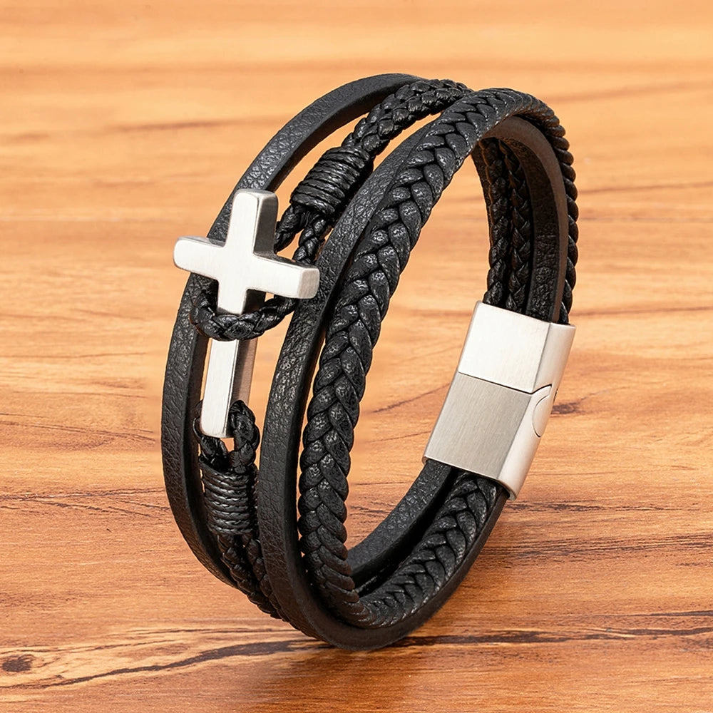 Bracelet croix chrétienne