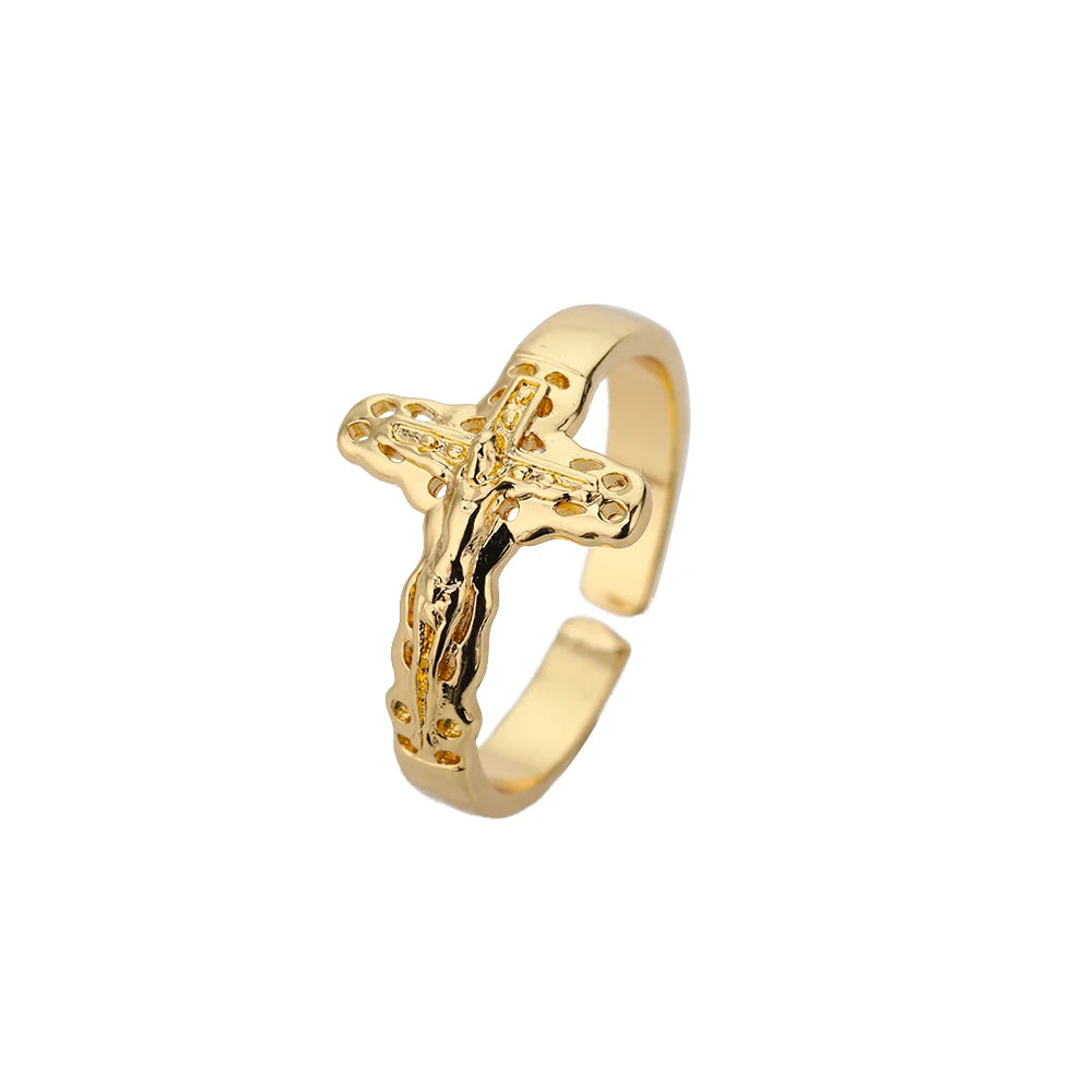 Bague croix chretienne
