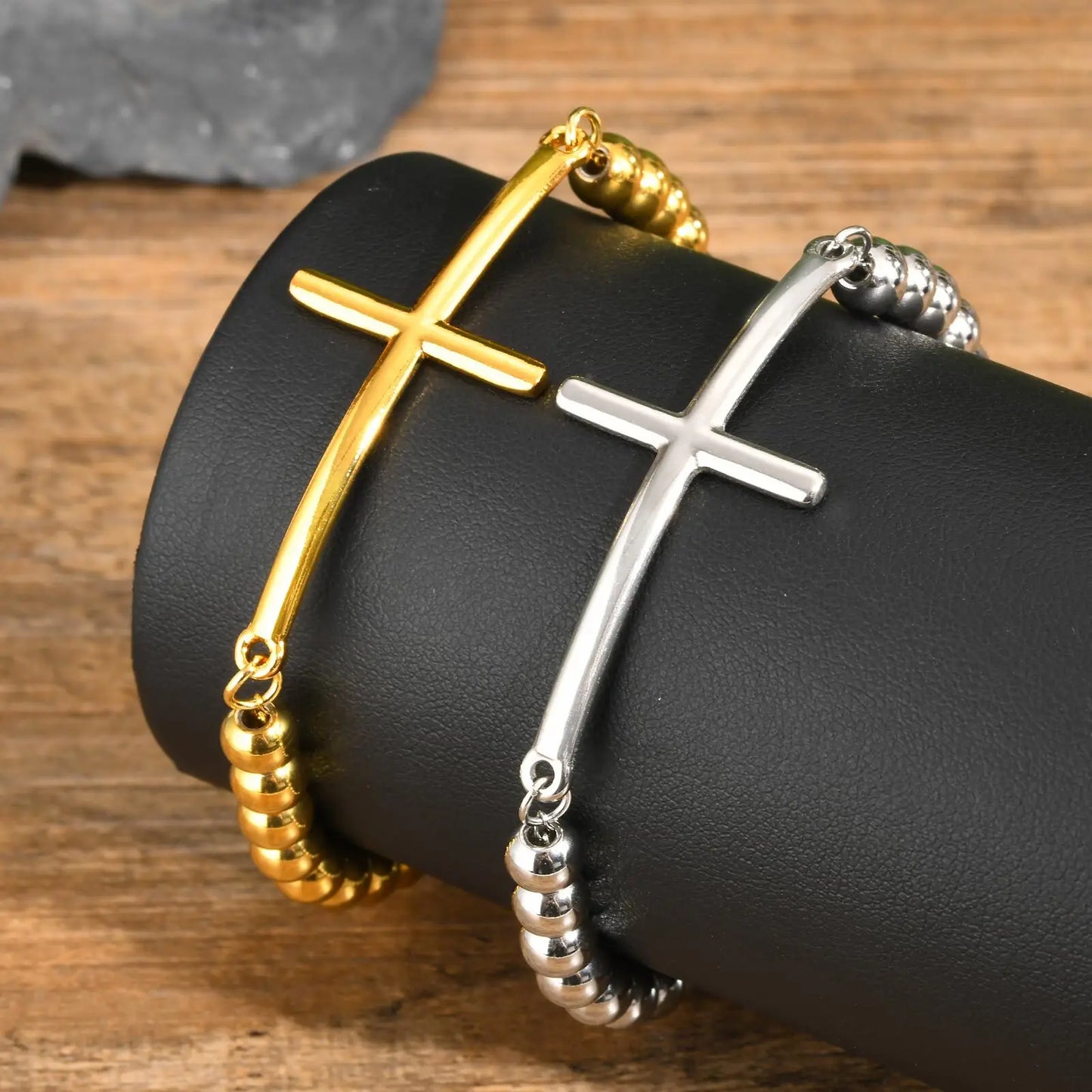 Bracelet croix homme
