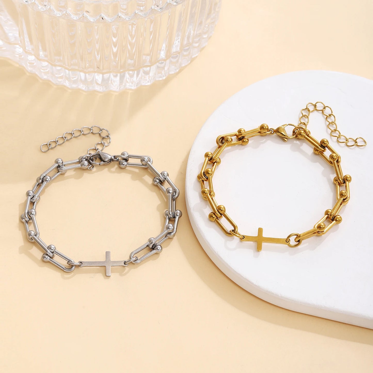 Bracelet croix femme