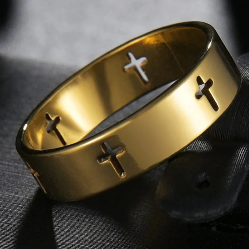 Bague chrétienne homme