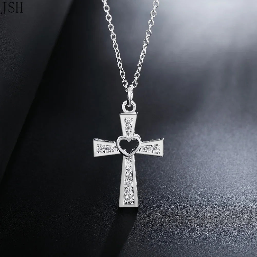 Pendentif argent croix